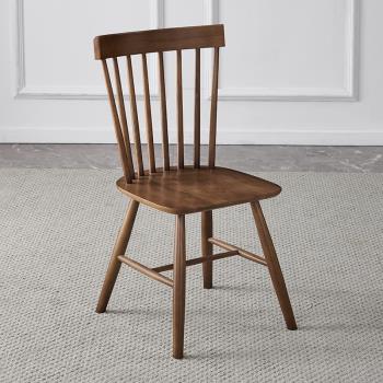 北歐全實木餐椅現代簡約靠背凳子家用書桌椅子會議辦公休閑餐廳椅