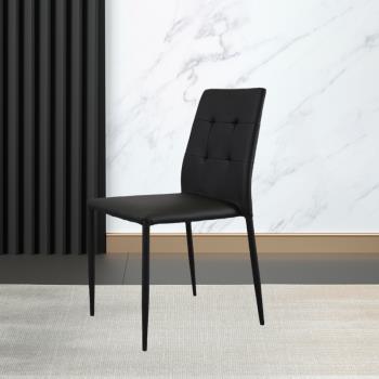 北歐輕奢皮餐椅靠背椅休閑梳妝椅子現代簡約極簡風格設計餐廳家用