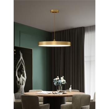 北歐餐廳吊燈全銅吧臺飯廳餐桌燈創意個性臥室燈現代簡約燈具燈飾