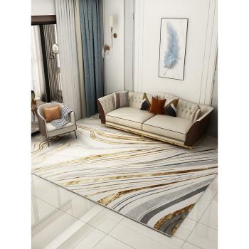 美式輕奢地毯客廳現代簡約臥室大面積家用2022新款高級沙發茶幾毯