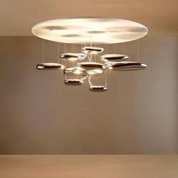 意大利浮空水滴餐廳燈客廳燈具現代簡約創意臥室家具展廳輕奢吊燈