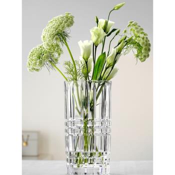 德國Nachtmann進口歐式水晶玻璃餐桌花瓶 富貴竹插花客廳裝飾擺件