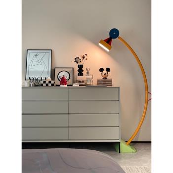 設計師孟菲斯創意客廳落地燈設計感臥室燈兒童房裝飾藝術氛圍臺燈