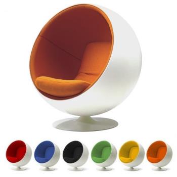 網紅雞蛋殼半球圓形玻璃鋼設計師休閑椅陽臺單人懶人沙發躺椅戶外