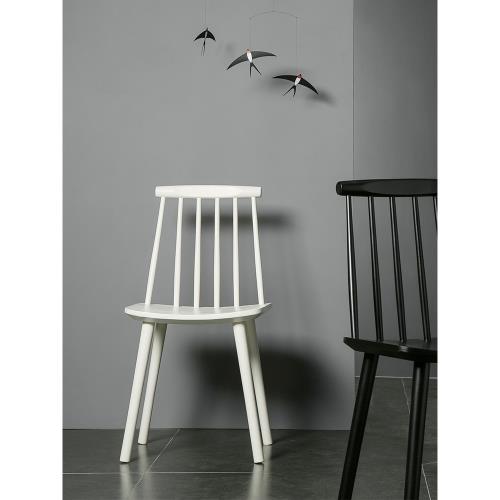 北歐實木溫莎椅現代簡約設計師個性椅陽臺書房椅子家用靠背餐桌椅