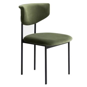 北歐奶油風餐椅家用網紅靠背休閑椅復古簡約現代輕奢設計師餐桌椅