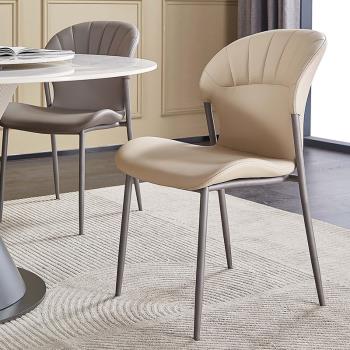北歐輕奢餐椅現代簡約2022新款意式極簡餐桌椅椅子小戶型靠背凳子