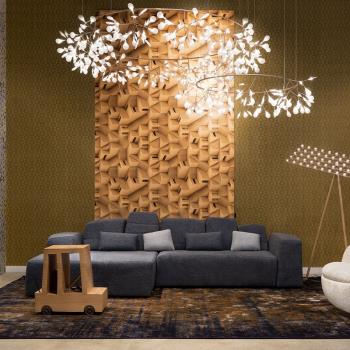 北歐螢火蟲客廳吊燈后現代簡約風格網紅創意個性臥室樹葉燈具家用