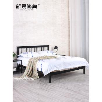 歐式床公主床雙人床單人床鐵藝床鐵床架1.2米1.5米1.8米簡約鐵床