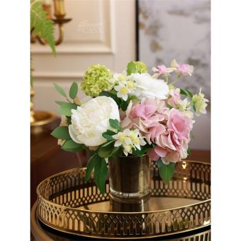 iflower仿真花擺件絹花花藝餐桌裝飾歐式茶幾軟裝新古典插花設計
