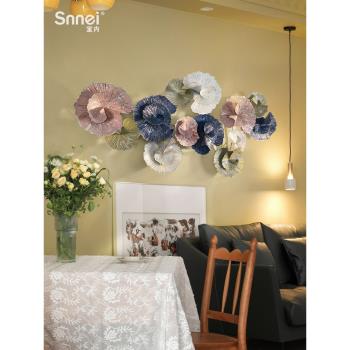 田園風立體花朵壁掛客廳背景墻面裝飾藝術品沙發壁飾臥室床頭掛飾
