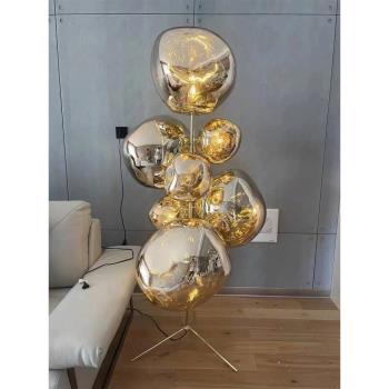 北歐熔巖高顏值落地燈高級感現代簡約設計師藝術裝飾客廳沙發立燈