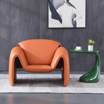 北歐休閑椅子單人簡約設計師現代創意時尚客廳陽臺懶人躺椅沙發椅