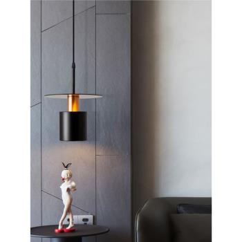 丹麥餐廳北歐簡約設計師創意吧臺玄關書房單頭長線臥室床頭小吊燈