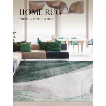 現代簡約客廳地毯大尺寸衣帽間沙發茶幾毯威爾頓設計師高級感地墊