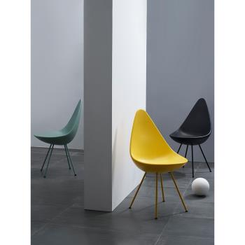 北歐創意水滴椅簡約靠背網紅椅現代洽談咖啡廳休閑餐椅設計師椅子
