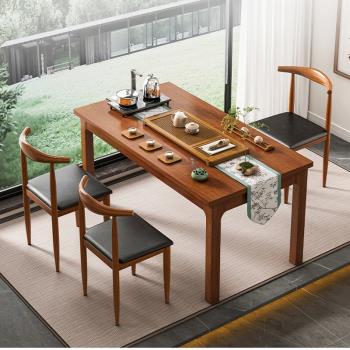 2023新款茶桌網紅茶桌2023款茶座桌椅套裝辦公室新中式茶桌椅組合