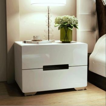 簡易床頭柜簡約現代置物架臥室創意個性ins風北歐床邊小柜子儲物