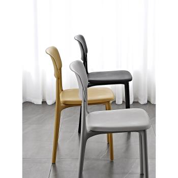 餐椅家用現代簡約塑料餐桌椅子北歐靠背書桌椅網紅凳子蜻蜓椅ins
