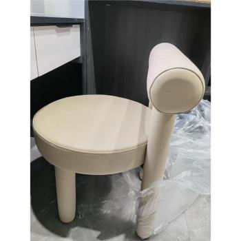 北歐梳妝椅簡約設計家用臥室靠背凳ins風網紅化妝椅輕奢書椅異形