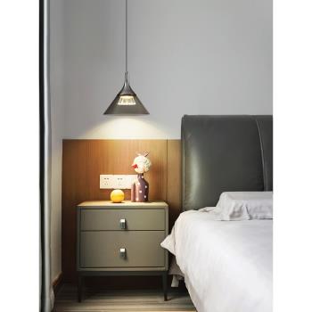 臥室床頭吊燈北歐現代簡約吊線燈具創意個性新網紅輕奢主臥床頭燈