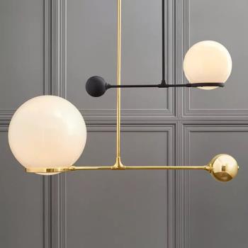 北歐創意玻璃球臥室床頭展廳小吊燈設計師樣板房餐廳客廳個性吊燈