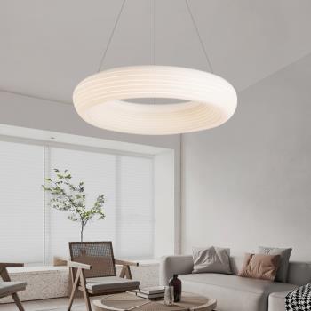 現代簡約客廳吊燈大氣創意極簡餐廳燈網紅INS意式北歐圓形臥室燈
