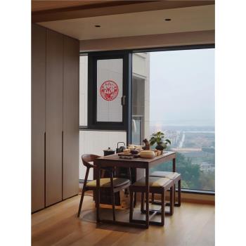 新中式陽臺茶桌客廳家用茶桌椅組合小戶型茶幾簡約現代茶臺實木