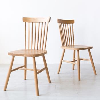 北歐原木餐椅現代簡約實木家具復古酒店溫莎椅休閑茶室椅子咖啡椅