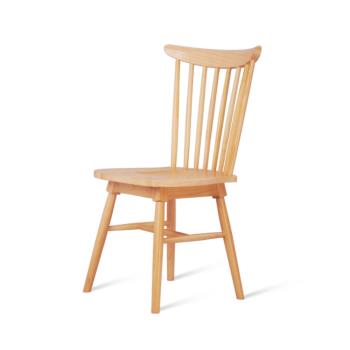 溫莎椅北歐實木餐椅家用靠背椅子美式現代簡約餐桌飯店咖啡廳椅子