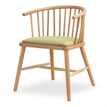 溫莎椅牛角椅北歐實木餐椅家用靠背椅子現代簡約餐廳飯店咖啡廳椅