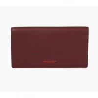 【BOTTEGA VENETA 寶緹嘉】簡約烙印LOGO小牛皮翻蓋 壓釦零錢袋長夾 手拿包