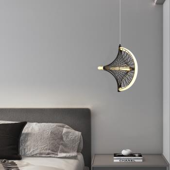 北歐臥室床頭燈現代簡約設計師創意吊線可調節餐廳吧臺收銀臺吊燈