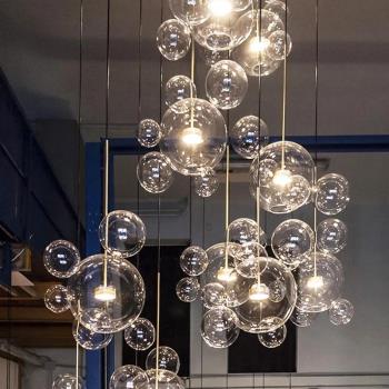意大利米奇泡泡玻璃餐廳吊燈北歐設計師創意個性現代簡約客廳吊燈