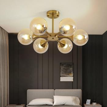 北歐客廳吊燈后現代簡約輕奢創意個性大廳燈具大氣餐廳美式臥室燈