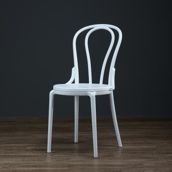 北歐椅子簡約家用塑料餐椅維也納靠背凳子網紅ins書桌椅休閑桌椅