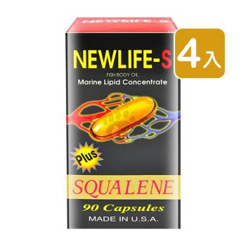 藥聯 新生命-S深海魚油膠囊 90顆 (4入)