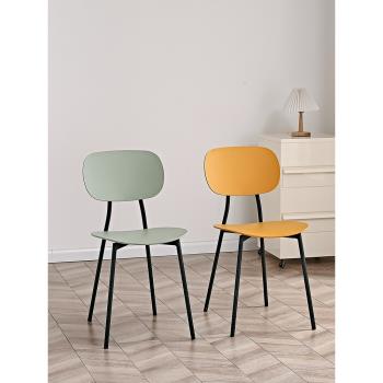 北歐網紅小戶型椅子咖啡廳現代簡約時尚餐椅家用設計師創意靠背凳