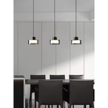 現代設計師極簡餐廳吊燈北歐后現代簡約創意玻璃吧臺單頭餐桌吊燈