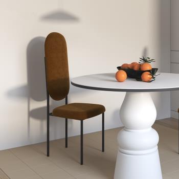 北歐簡約家用餐椅休閑靠背椅設計師咖啡廳椅子樣板間創意化妝椅
