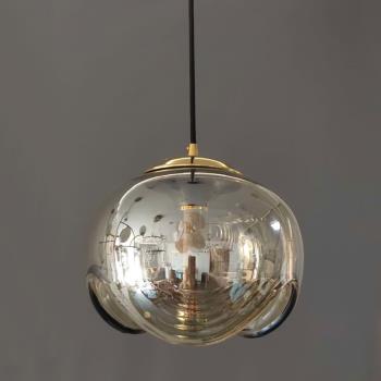 北歐后現代簡約設計師創意餐廳吧臺臥室床頭燈具玻璃單頭裝飾吊燈