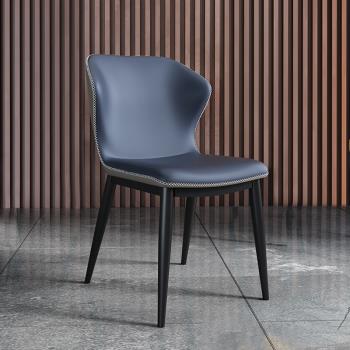 北歐餐椅現代簡約靠背輕奢鐵藝椅子家用餐廳經濟型凳子ins網紅椅