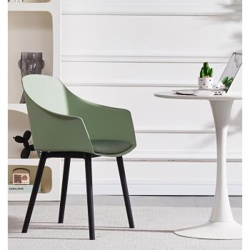 北歐餐椅成人靠背椅子簡約現代前臺洽談椅奶茶店會議椅家用書桌椅