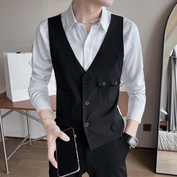 時尚長袖酒吧咖啡廳服務員工作服