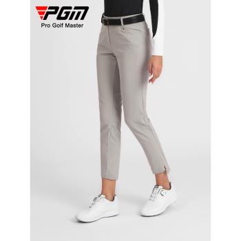 PGM高爾夫褲子女夏季修身顯瘦女裝2023新品高彈球褲服裝九分褲