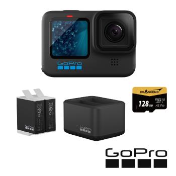 【GoPro】HERO 11 大滿足套組 (HERO11單機+Enduro雙座充+雙電池+128G記憶卡) 正成公司貨