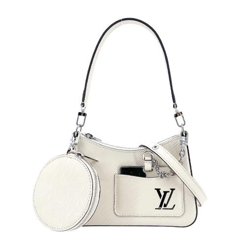 Louis Vuitton 展示品Marellini EPI 牛皮二用包(M20999-石英白)|會員獨