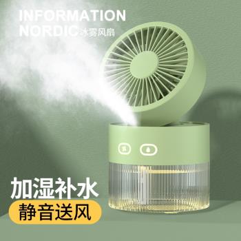 usb製冷夏日神器臺式加濕小風扇