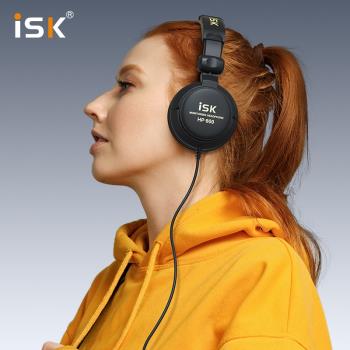 ISK HP-800主播頭戴DJ專業錄音K歌HIFI音樂降噪封閉聲卡監聽耳機