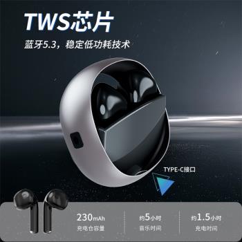 2025新款高階旋轉式真無線品牌藍牙耳機超長續航高音質高顏值耳機